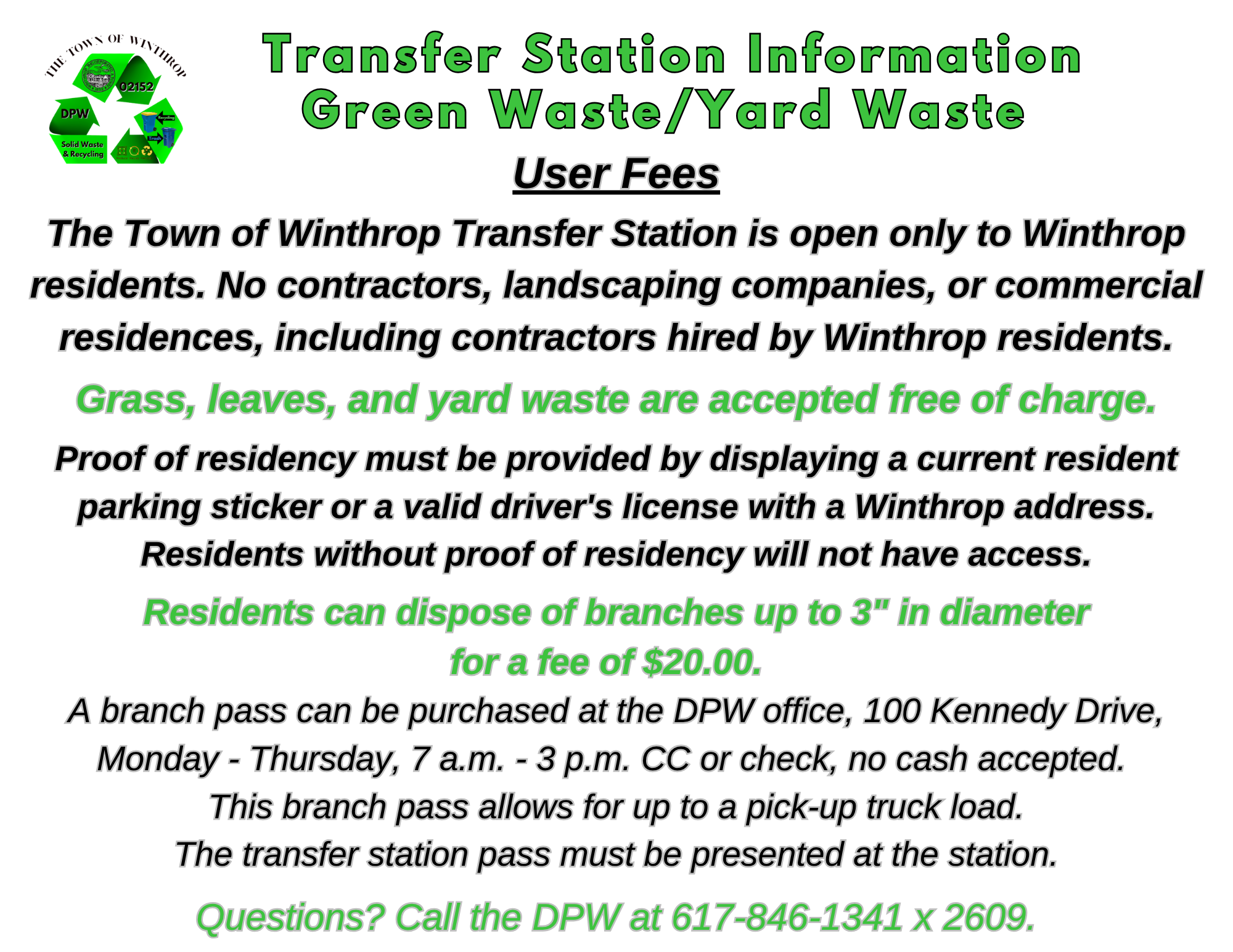 Transfer Station Information 2025