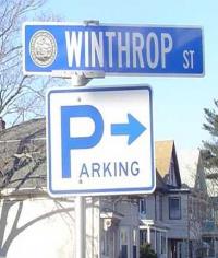Parking Sign - Winthrop Street